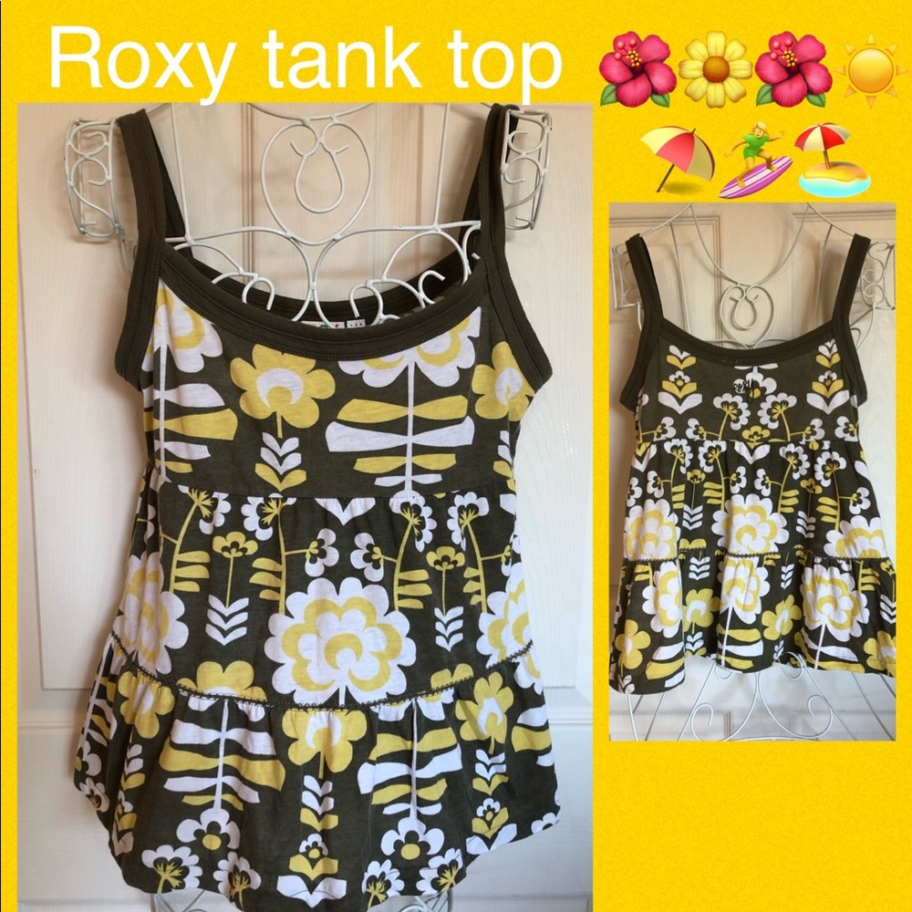 Roxy floral 🌼 tank top like new, great condition 💖🌺🌺